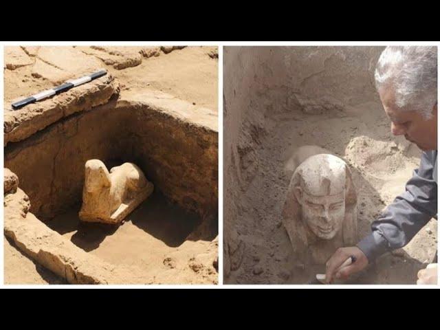 ROMAN ERA SPHINX UNCOVERED AT DENDERA TEMPLE COMPLEX