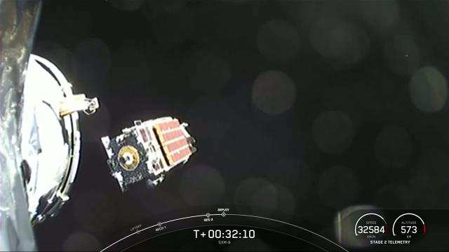 Watch SpaceX deploy a SiriusXM satellite in this view from space