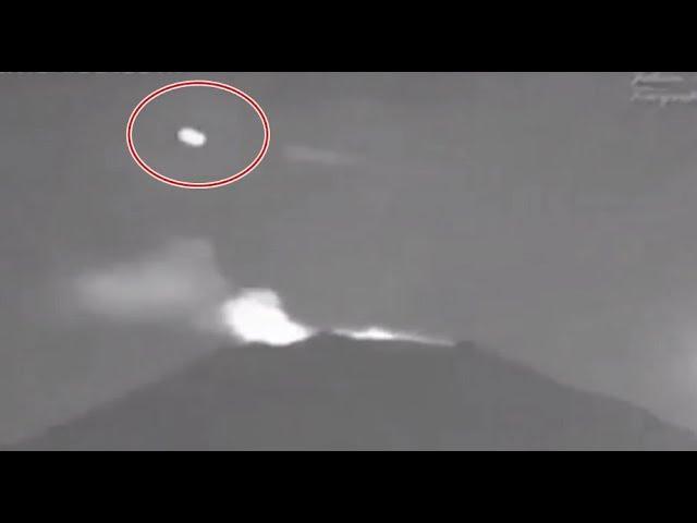 Mysterious Object Flies Over Popocatepetl Volcano