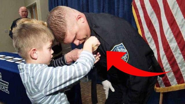 Photo Of Cop & Abandoned Toddler Goes Viral – Look Closer And You Understand Why