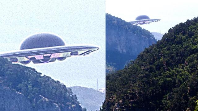 Amazing UFO Mothership, Huge UFO Landing Video