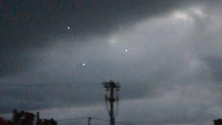 UFO Sightings Multiple UFOs Spotted By Dozens! Brilliant Light Display October 14 2012