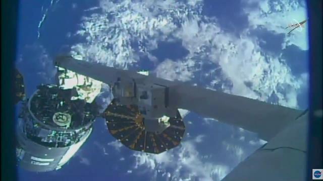 Cygnus spacecraft departs Space Station in time-lapse video