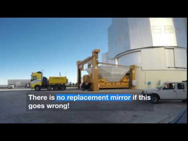 Recoating a Very Large Telescope Mirror is Massive Undertaking