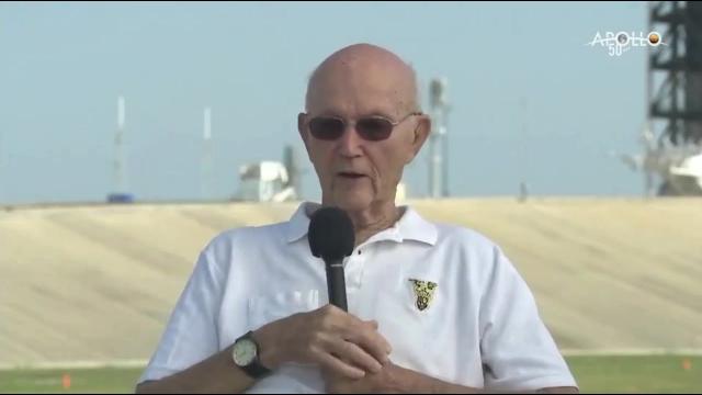 Apollo 11 Astronaut Michael Collins Talks Launch on 50th Anniversary