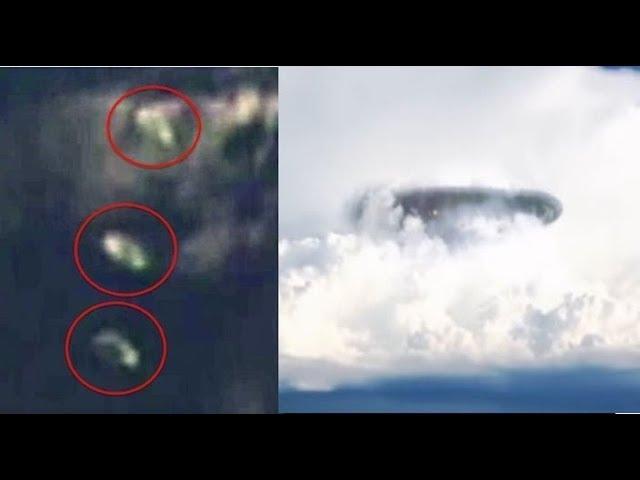 Fleet Of Huge UFO Motherships Seen Over Ocean From ISS Live Camera