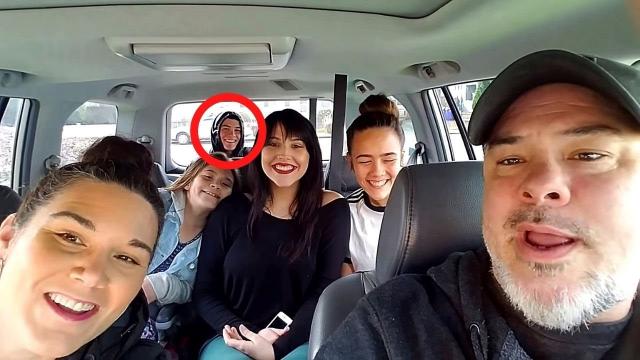 This Dad Went To Take A Picture With His Family, Then Notices Something Strange In The Background