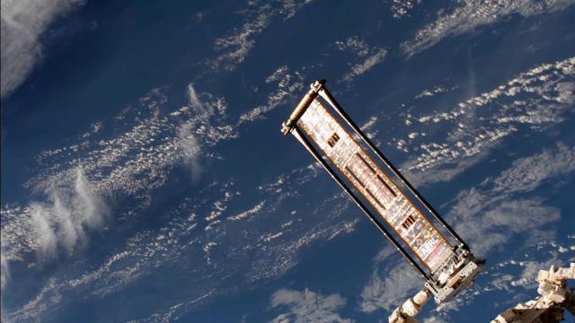 Roll-Out Solar Array Experiment (ROSA) Deploys on International Space Station