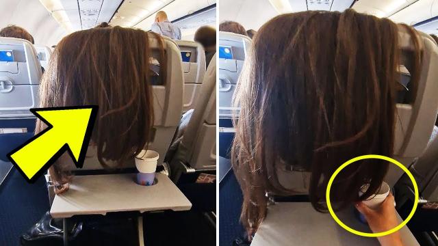 Rude Girl Refuses To Move Her Hair, So The Person Behind Her Makes Her Regret It Forever
