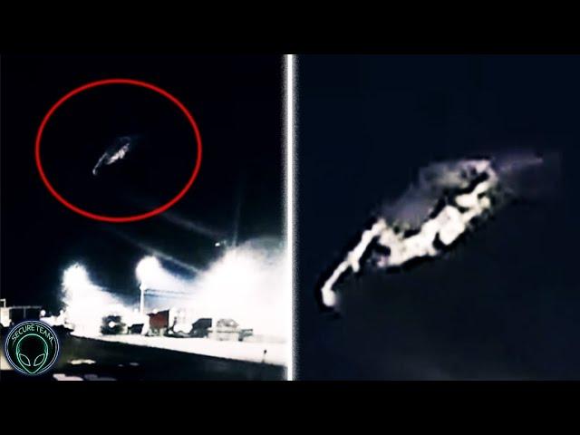 I Can't Explain This UFO Footage.. MULTIPLE Witnesses Saw It In Night Sky