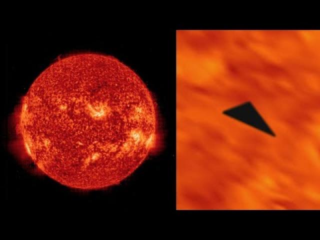 Was A Triangular Shaped UFO Seen Traveling Across The Sun?