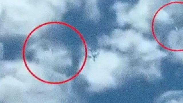 Extraordinary Video showing B 52 aircraft surrounded by Tic Tac UFOs, February 2023 ????