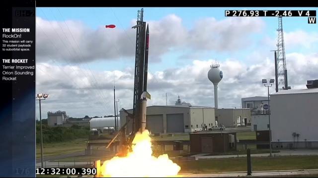 NASA sounding rocket launches 70+ student experiments