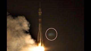 UFO At Rocket Launch In Baikonur Cosmodrome, Russia