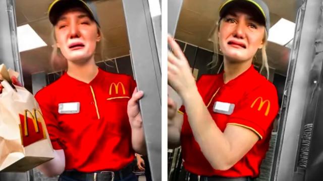 Daughter Hands Father His Order - Then He Tells Her Something That Causes Her To Start Crying