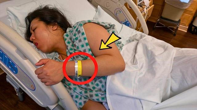 When Husband Sees Wife Got Yellow Wristband At Hospital He Calls The Police