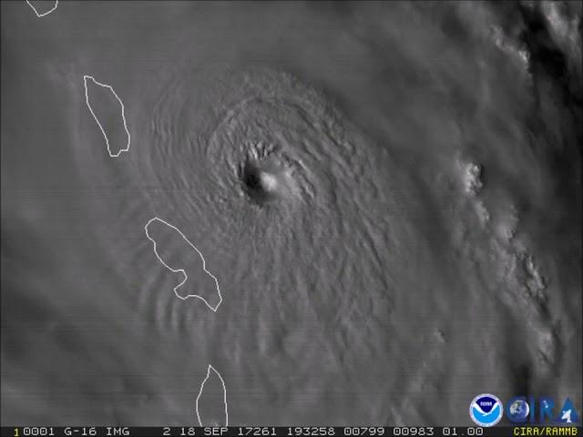 Watch Hurricane Maria’s Eye Develop From Space