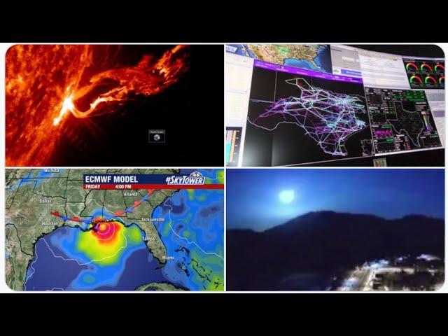 Texans asked to Conserve Power Tomorrow! Fireball over Chile! Hurricane Watch! Active Sun!