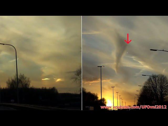 Mysterious Cloud or Strange UFO Invisible, Belgium, April 2, 2015
