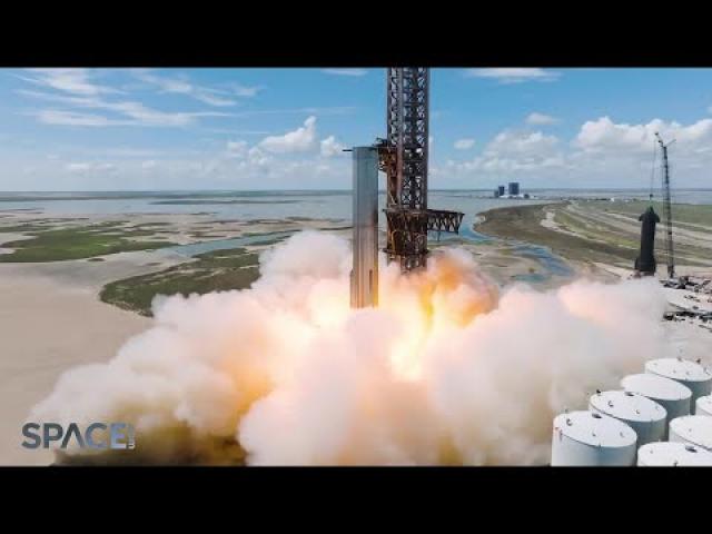 SpaceX Super Heavy Booster 7 fired up in seven engine test, Elon Musk shares video