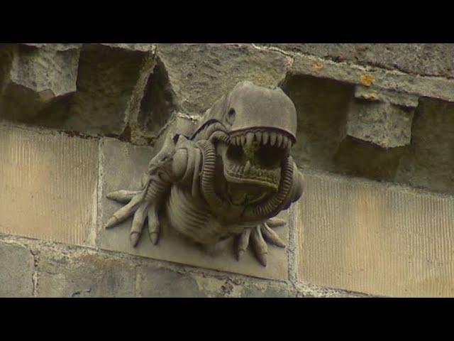 Why is the Creature from ‘Alien’ on a 12th century Abbey?