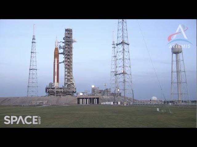 Artemis 1 moon rocket moved to Pad 39B in epic time-lapse
