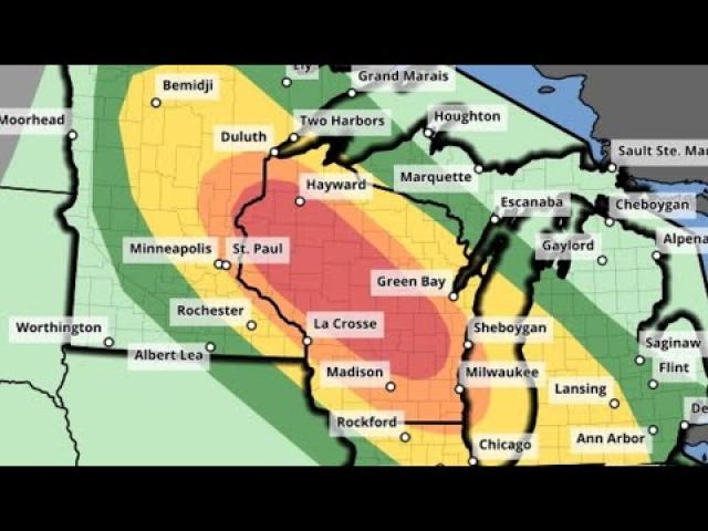 Red Alert! Minnesota & Wisconsin Severe weather on th Way & then tomorrow areas to the East.