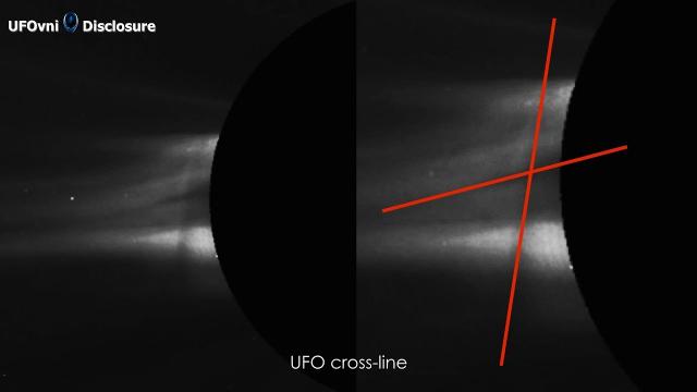 What is This? UFO Cross-Line Appears Near The Sun