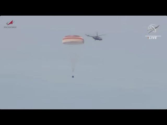 Touchdown! Soyuz carrying 3 cosmonaunts lands in Kazakhstan