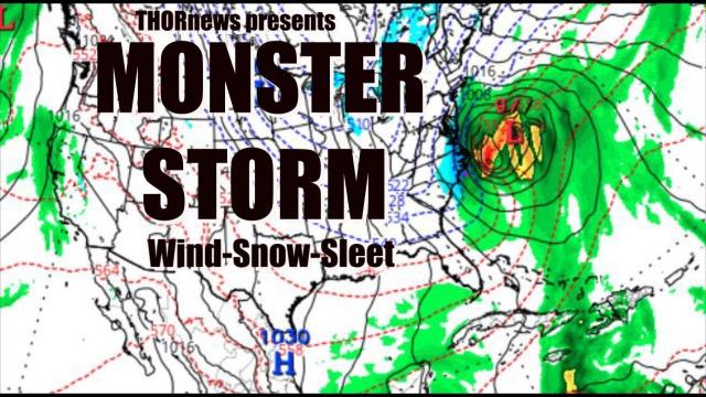 Monster Storm of Ice & Snow & Wind INCOMING along entire East Coast