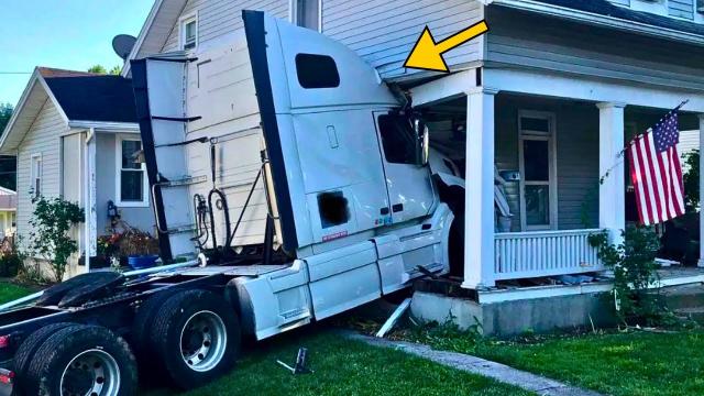 Neighbor Keeps Blocking Dad's Driveway With Semi Truck, Learns An Expensive Lesson