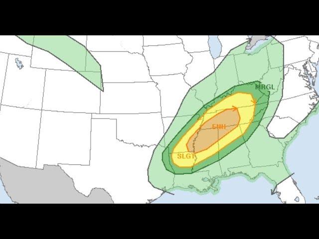 Alert! It is Tornado Time in Louisiana as Big Storm moved East.