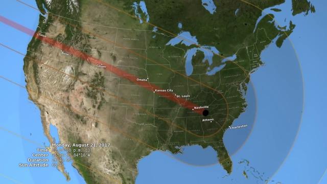 2017 Solar Eclipse Path: Moon Features Adjustment In New Animation