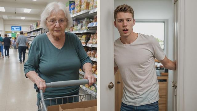 Man Helps Old Lady With Groceries, Turns Pale When She Shows Up At His House With the Police