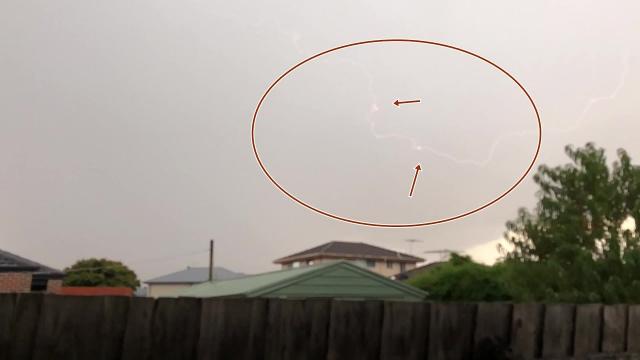 While filming a storm in Moonee Valley, AU, a man caught something extraordinary