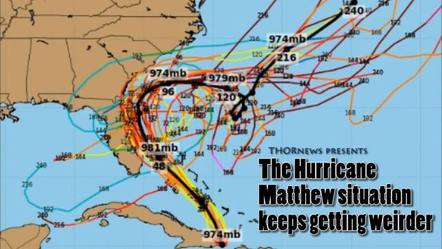 The Hurricane Matthew situation keeps getting weirder & more dangerous for USA East Coast