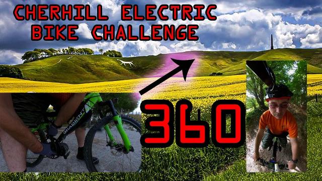 360 extreme uphill electric bike challenge CHERHILL