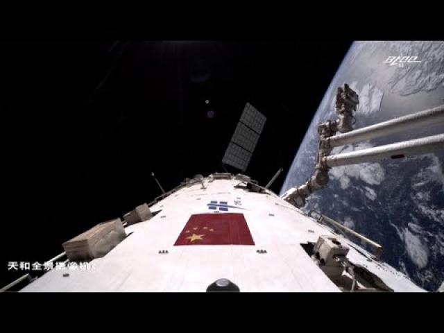 Watch Tianzhou-4's approach & docking to Chinese space station