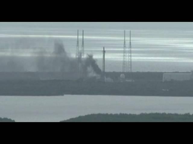 SpaceX Rocket Explosion Aftermath Captured On KSC Launchpad Video