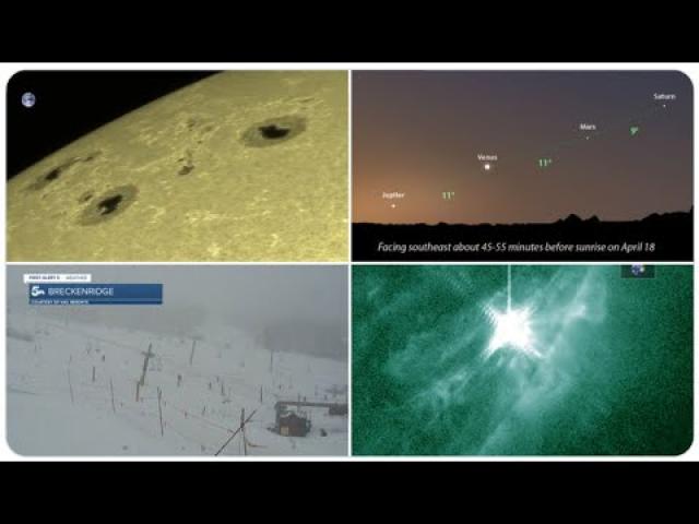 Another M-Class Solar Flare! 5.2 Earthquake Mexico! Lots of Snow in April! Tuesday Nor'Easter!