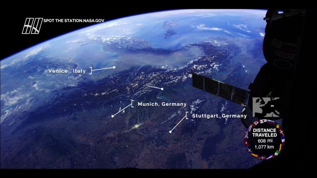 Europe from Space Station - Fly Over Major Cities In High Def