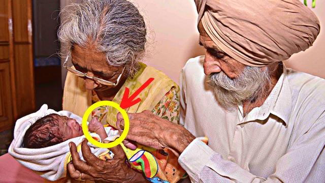 60-Year-Old Woman Gives Birth To Baby - But Then Husband Notices Something Strange !!