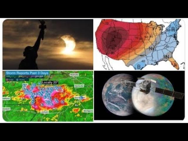 Puerto Rico ATTACKED! Mega HEATWAVE USA! 20'' rain in Mississippi! Big ND/SD Canada Storms! Eclipse!