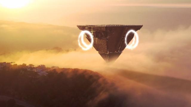 ???? Alien Mothership With Interdimensional Portals in the sky of Italy (CGI)