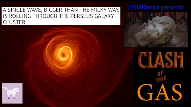 A Giant Wave of Gas explodes from a Galaxy center?