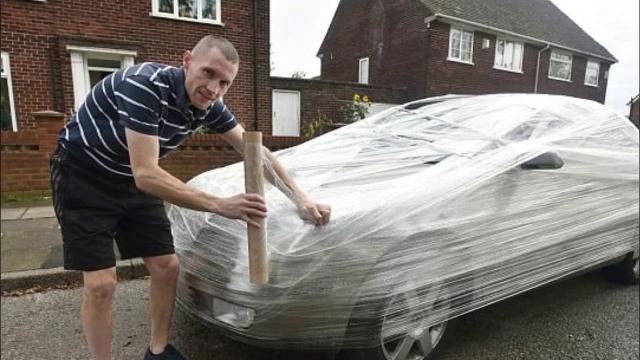 Man Gets Mad After A Couple Park Their Car Outside Of His Home And Takes Matter Into His Own Hands