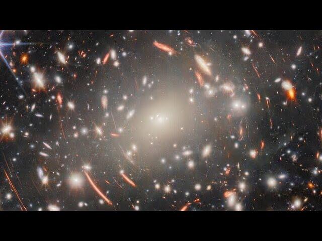 Pan video: galaxy cluster Abell S1063
