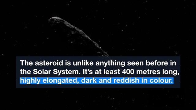 Insterstellar Asteroid's Look is Very Unique