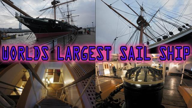 Worlds Largest Navy Sail Ship HMS Warrior - FULL TOUR