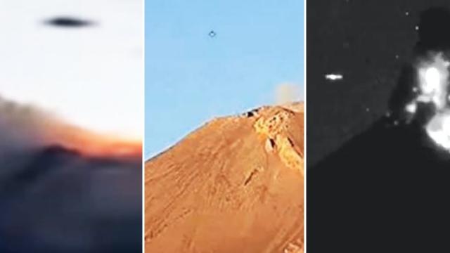 Multiple UFOs over Volcano Colima & Popocatépetl in Mexico (Compilation) - FindingUFO